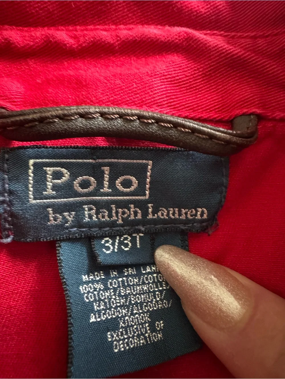 Polo by Ralph Lauren Boys Red Jacket – Size 3T